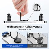 Syncwire Cell Phone Ring Holder Stand, 360 Degree Rotation Finger Ring Kickstand Polished Metal Phone Grip for Magnetic Car Mount Compatible iPhone 15 14 13 12 11, Samsung,Pixel,Smartphone Accessories
