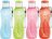 MILTON Sports Water Bottle Kids Reusable Leakproof 25 Oz 4-Pack Plastic Wide Mouth Large Big Drink Bottle BPA & Leak Free with Handle Strap Carrier for Cycling Camping Hiking Gym Yoga (MultiColor 1)