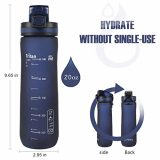Opard Sports Water Bottle 600ml Leak Proof Flip Top BPA Free Tritan