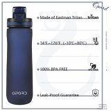 Opard Sports Water Bottle 600ml Leak Proof Flip Top BPA Free Tritan
