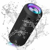 Ortizan Portable Bluetooth Speaker, IPX7 Waterproof Wireless Speaker with 24W Loud Stereo Sound, Outdoor Speakers with Bluetooth 5.0, 30H Playtime,66ft Bluetooth Range, Dual Pairing for Home