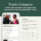 AncestryDNA + Traits Genetic Test Kit: Personalized Genetic Traits, DNA Ethnicity Test, Find Relatives, Family History, 2600 Regions, Ancestry Reports