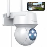 TOAIOHO 2K Security Camera Outdoor, Camera Surveillance Exterieur, Outdoor Camera 360 Degree with Motion Tracking, Color Night Vision, 24/7 Recording, 2-Way Talk, IP66 Waterproof, Not Support 5G WiFi