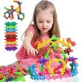 200 Pieces Building Blocks Kids STEM Toys Educational Building Toys Discs Sets Interlocking Solid Plastic for Preschool Kids Boys and Girls Aged 3+