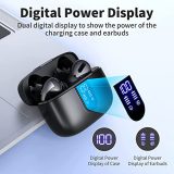 TAGRY Bluetooth Headphones 60H Playback True Wireless Earbuds LED Power Display Earphones with Wireless Charging Case IPX5 Waterproof in-Ear Earbuds with Mic for TV Smart Phone Laptop Sports