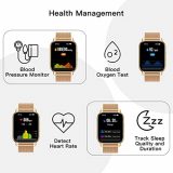 Popglory Smart Watch Call Receive/Dial, 1.85 inch Smartwatch with AI Voice Control, Blood Pressure/SpO2/Heart Rate Monitor, Fitness Tracker Watch with 2 Straps for Men & Women iOS & Android Phones