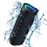 Vanzon V40 Bluetooth Speakers with 24W Stereo Sound, 24H Playtime, IPX7 Waterproof, TWS Pairing with LED Lights