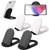 4Pack Cell Phone Stand, Adjustable Phone Holder, Folding Tablet Stand Holder, Cellphone Stand Compatible with iPhone, iPad, Tablet, All Mobile Phone, Smartphone, Bed Desk Accessories (2Black+2White)