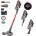 HOMPANY Cordless Vacuum Cleaner, 40Kpa/500W Stick Vacuum with Smart Display, 2024 Newest Dual Handle Vacuum Cleaners for Home, Up to 55 Mins Run Time, Suitable for Pet Hair/Carpet/Hard Floors