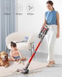 HOMPANY Cordless Vacuum Cleaner, 40Kpa/500W Stick Vacuum with Smart Display, 2024 Newest Dual Handle Vacuum Cleaners for Home, Up to 55 Mins Run Time, Suitable for Pet Hair/Carpet/Hard Floors