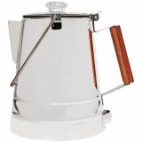 COLETTI Butte Camping Coffee Pot - Campfire Coffee Pot - Stainless Steel Coffee Maker for Outdoors or Stovetop (14 CUP)