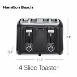 Hamilton Beach 24217 Hamilton Beach 4 Slice Toaster, Black