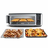 Ninja Foodi 8-in-1 Digital Air Fry Oven, Large Toaster Oven, Flip-Away For Storage, Dehydrate, Keep Warm, 1800 Watts, Stainless (SP101C) – Canadian Version