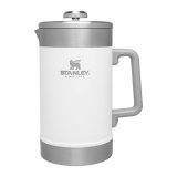 Stanley French Press 48oz with Double Vacuum Insulation, Stainless Steel Wide Mouth Coffee Press, Large Capacity, Ergonomic Handle, Dishwasher Safe