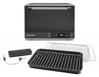KitchenAid Dual Convection Countertop Oven with Air Fry and Temperature Probe, Black Matte, KCO224BM
