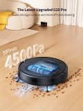 HONITURE Robot Vacuum and Mop, 4500pa, Auto Robotic Vacuum Cleaner, Self-Charging, Ultra Thin Robot for Pet Hair, Smart App Control, Work with Alexa, 180 Min Runtime 2 Year Warranty(G20 Pro)