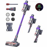 BuTure Cordless Vacuum Cleaner,450W 38KPA Stick Vacuum Cleaner with Max 55min Runtime and Touch Screen,Automatic Dust Detection,Lightweight Vacuum for Hard Floor/Carpet/Pet Hair