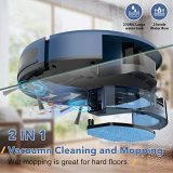 ZCWA Robot Vacuum Cleaner, Robotic Vacuum and Mop Combo Compatible with WiFi/App, Self-Charging, 230ML Water Tank for Pet Hair, Hard Floors and Low Pile Carpet
