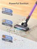 Ganiza Cordless Vacuum Cleaner, 6 in 1 Lightweight Cordless Vacuum with Hi-Speed Brushless Motor, 30KPa Max Suction, 3 Adjustable Suction Modes, Rechargeable Vacuums for Hardwood Floor, Pet Hair